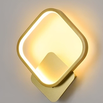 Aplique de Pared 15W en Metal Dorado - Imagen 2