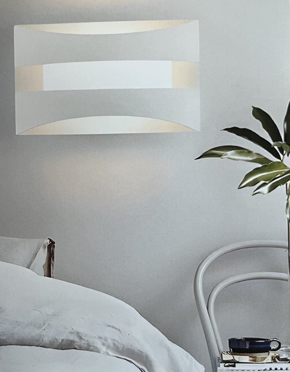 Aplique de Pared Blanco Elegante - Imagen 2
