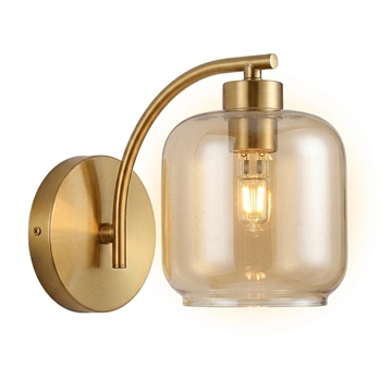 Aplique Dorado con Cristal Ámbar - Imagen 1