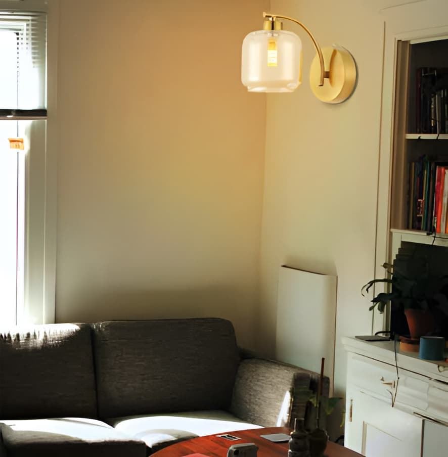 Aplique Dorado con Cristal Ámbar - Imagen 2