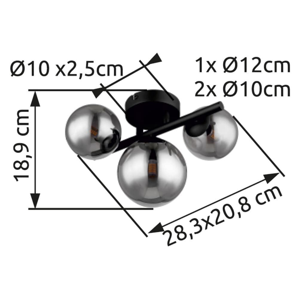 Aplique RIHA en Acero con 3 Bombillas - Imagen 8