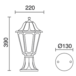 Baliza Clásica de Exterior - Imagen 2