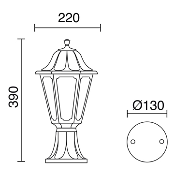 Baliza Clásica de Exterior - Imagen 2