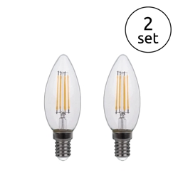 Bombilla LED E14 de 3000K de Vela (Pack de 2) - Imagen 1