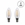 Bombilla LED E14 de 3000K de Vela (Pack de 2) - Imagen 1