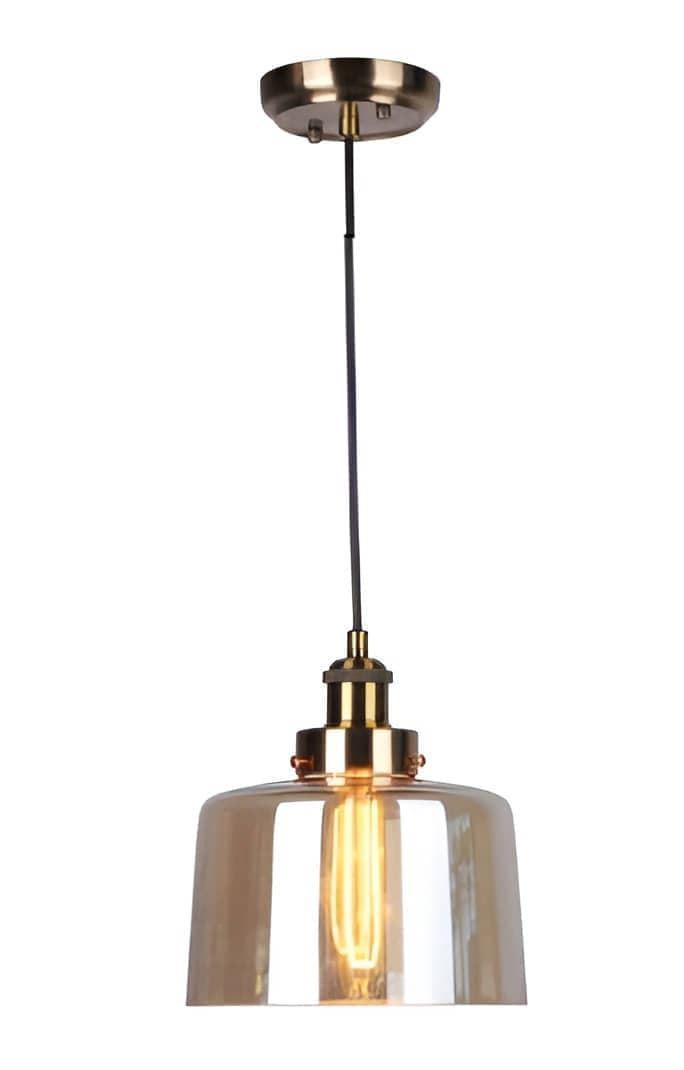 Colgante de Cristal color Cuero - Imagen 1