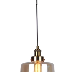 Colgante de Cristal color Cuero - Imagen 1