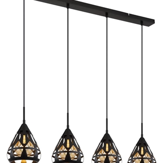 Colgante Hassan de 4 faroles - Imagen 1