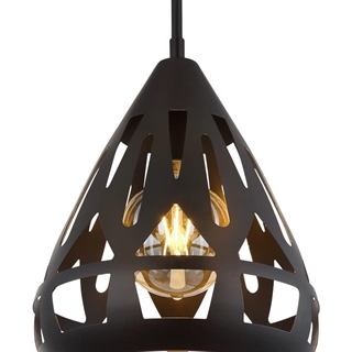 Colgante Hassan Negro Mate - Imagen 1