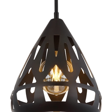 Colgante Hassan Negro Mate - Imagen 1