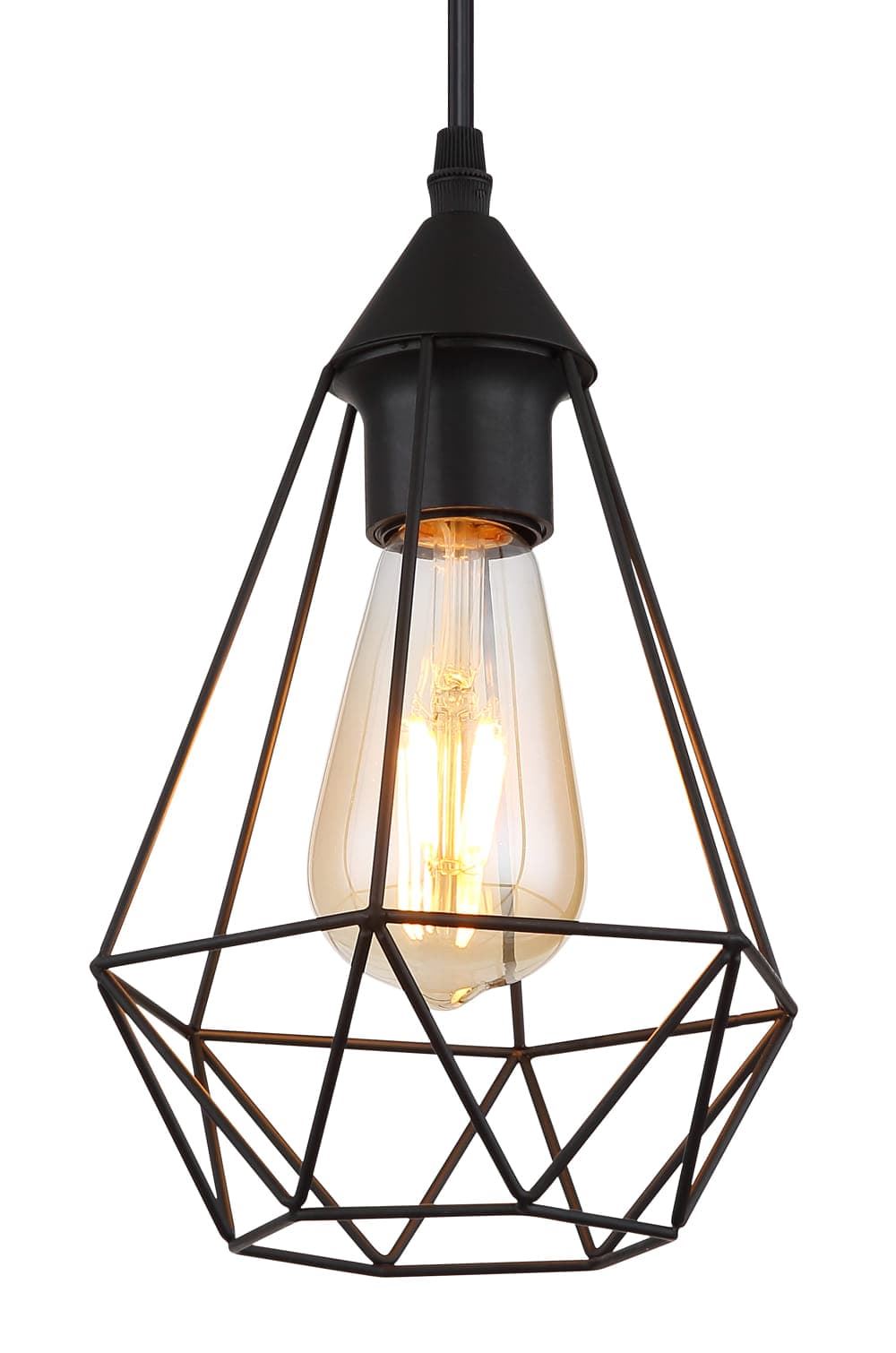 Colgante Zachary de Metal Negro - Imagen 1