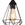 Colgante Zachary de Metal Negro - Imagen 1