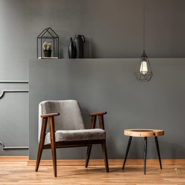 Colgante Zachary de Metal Negro - Imagen 2