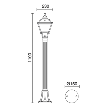 Farola de Exterior Indura - Imagen 2