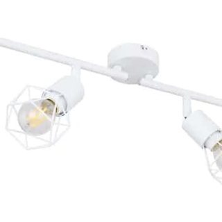 Lámpara Blanca con 4 Focos - Imagen 1