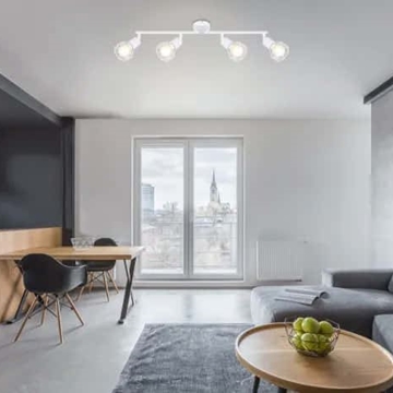 Lámpara Blanca con 4 Focos - Imagen 2