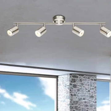 Lámpara Blanca con 4 Focos - Imagen 1