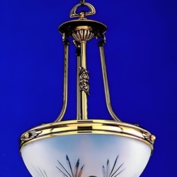 Lámpara Colgante de Bronce Opalo - Imagen 1