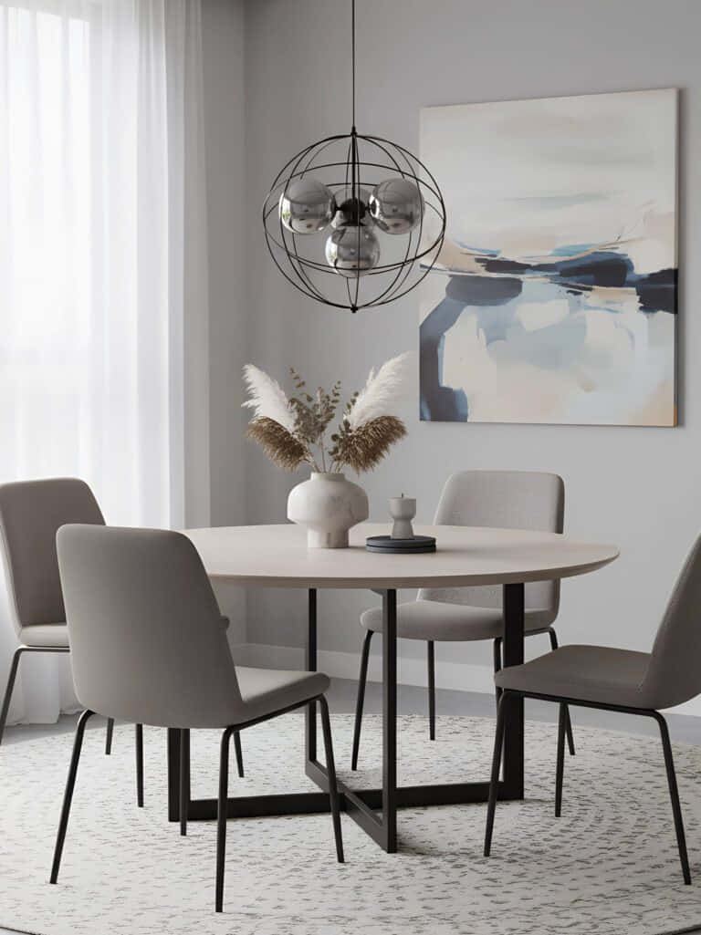 Lámpara Colgante Doble Altura en Acero - Imagen 3