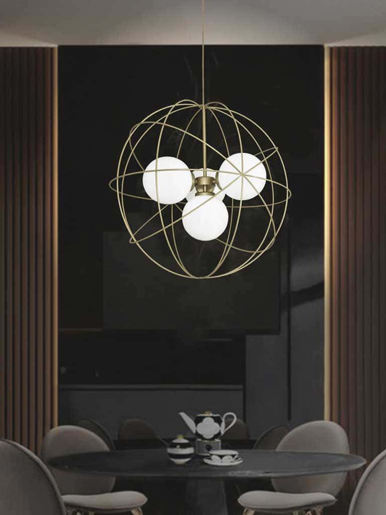 Lámpara Colgante Doble Altura en Acero - Imagen 5