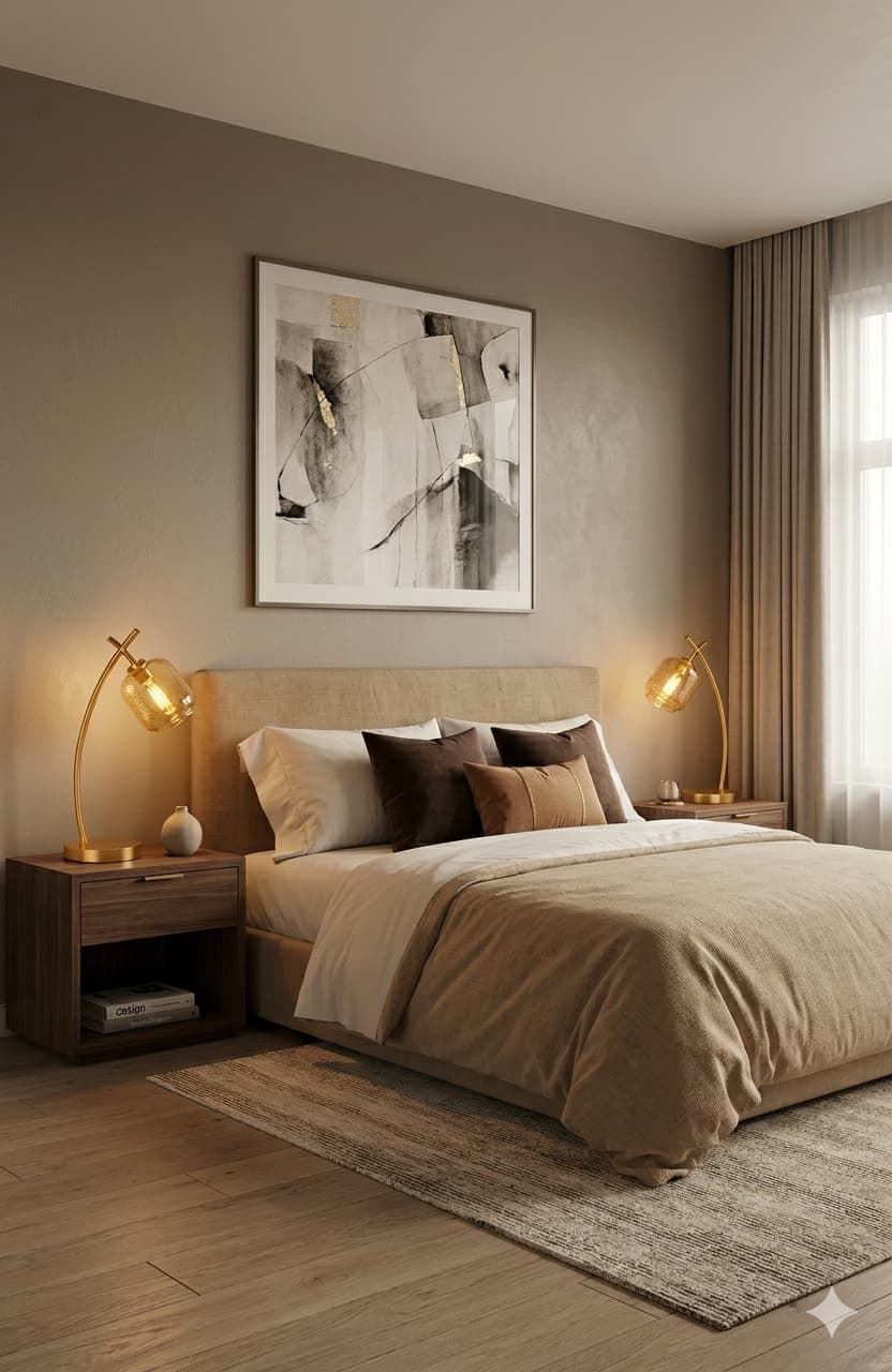 Lámpara de Mesilla Dorada - Imagen 2