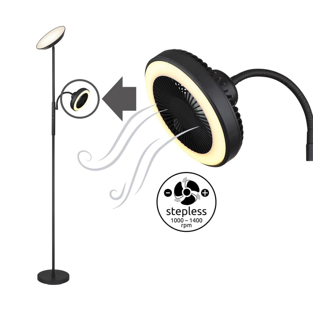 Lámpara de Pie con Ventilador Integrado - Imagen 4