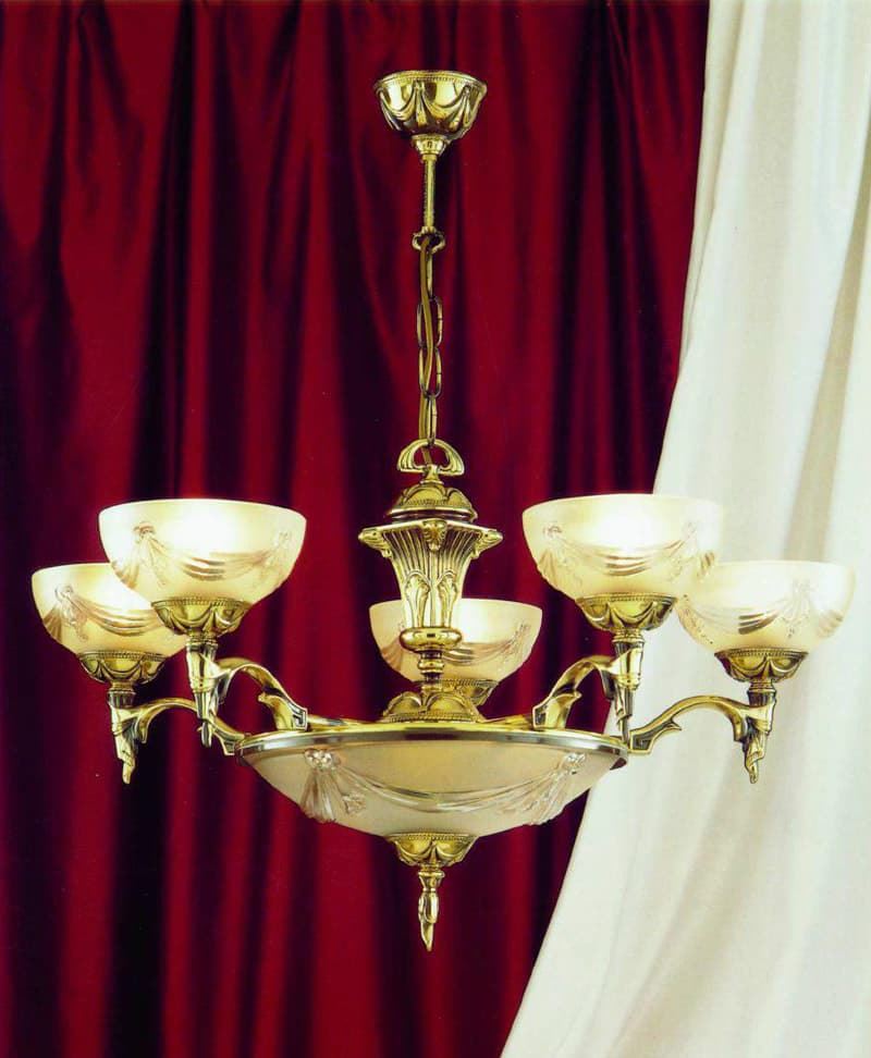 Lámpara de Salón de Bronce Hastita - Imagen 1