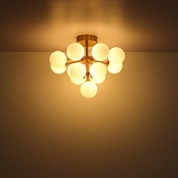 Lámpara Globo Dorada - Imagen 1