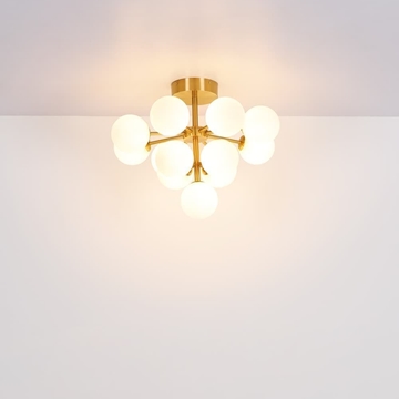 Lámpara Globo Dorada - Imagen 2