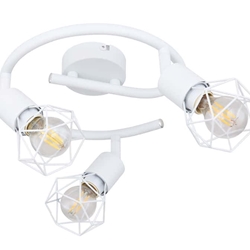 Plafón Blanco con 3 Focos Orientables - Imagen 1