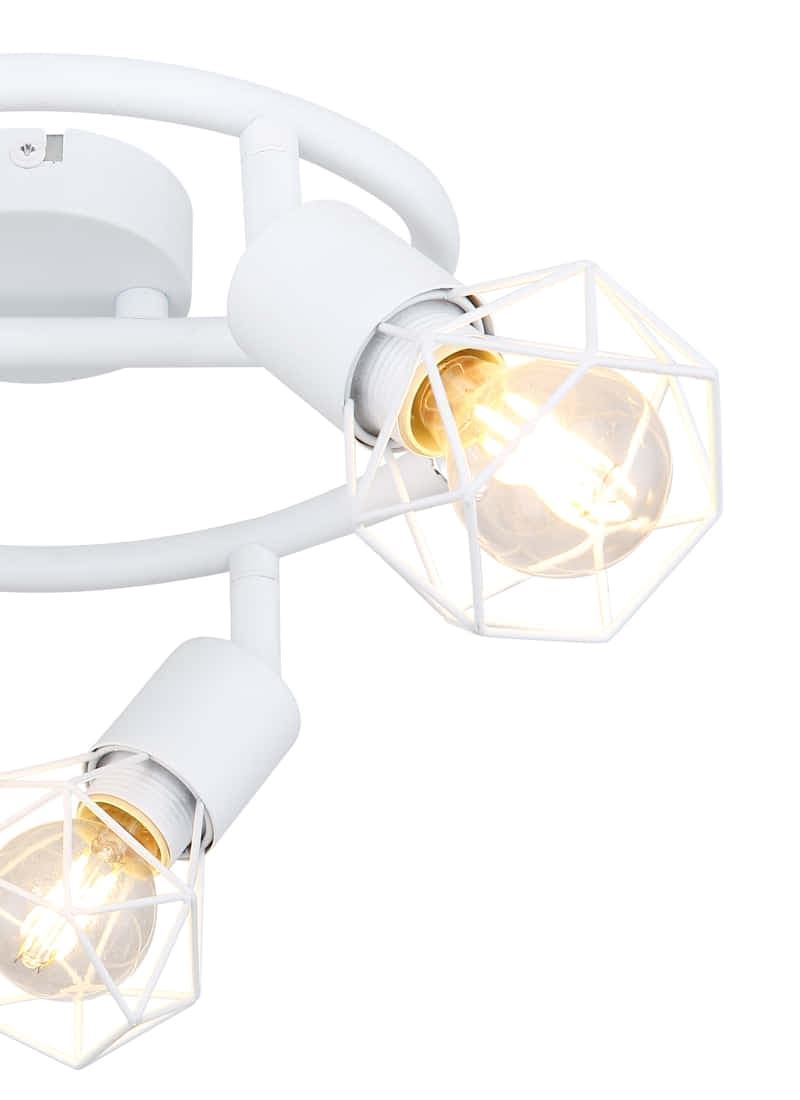 Plafón Blanco con 3 Focos Orientables - Imagen 3