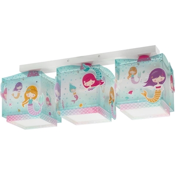 Plafón de techo 3 luces sirenita - Imagen 2