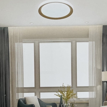 Plafón Fust Circular Imitación Madera - Imagen 2