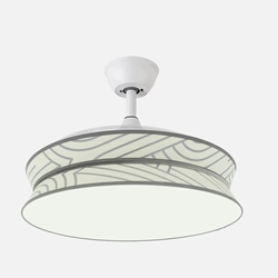 Ventilador con Diseño de Textura y Aspas Desplegables - Imagen 1