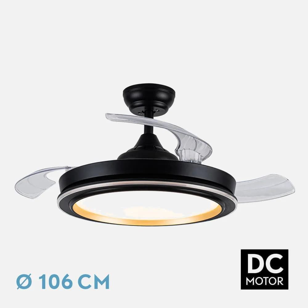 Ventilador de Techo Picolo color Negro y Oro - Imagen 1